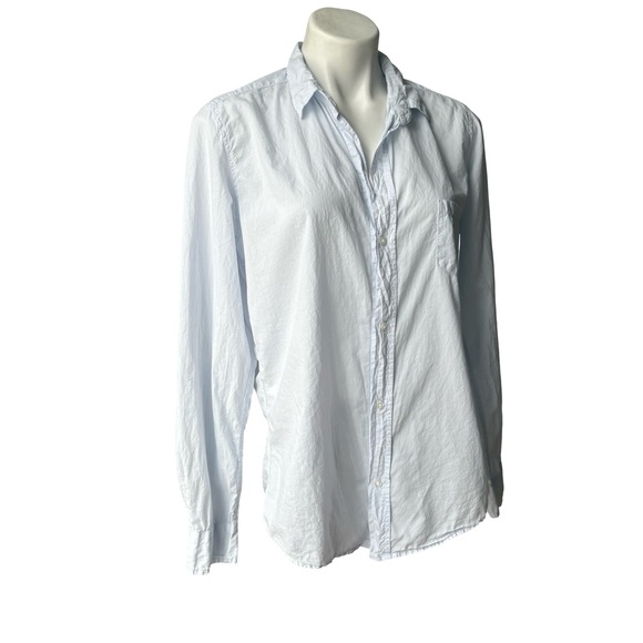 Frank & Eileen Barry Button Up in Shirting Blue, Sz XL - Picture 8 of 15